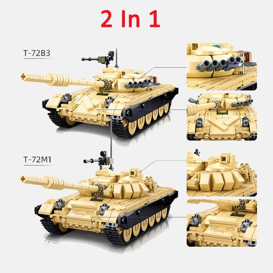 Sluban MOC Building Block Set: MBT T72 Main Battle Tank, Model SB1011