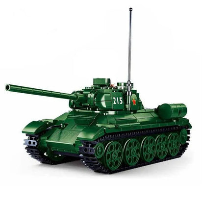 Sluban MOC Building Block Set: WW2 215 Battle Tank, Model SB0982