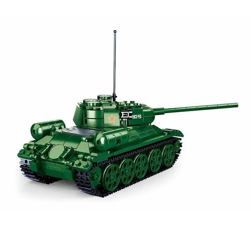 Sluban MOC Building Block Set: WW2 215 Battle Tank, Model SB0982