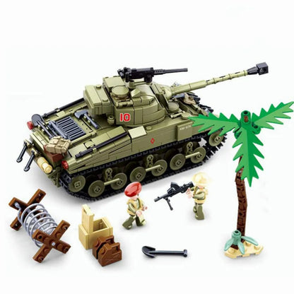 Sluban MOC Building Block Set: WW2 Army Battle Of El Alamein, Model SB0713