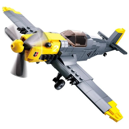 Sluban MOC Building Block Set: WW2 BF 109 Fighter Aircraft, Model SB0692