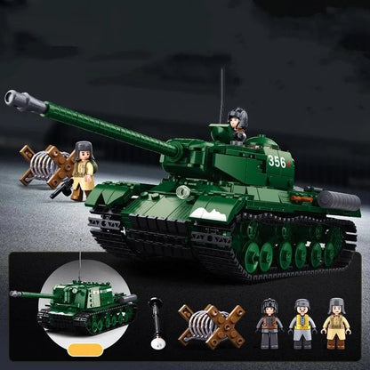 Sluban MOC Building Block Set: WW2 Heavy Main Battle Tank, Model SB0979