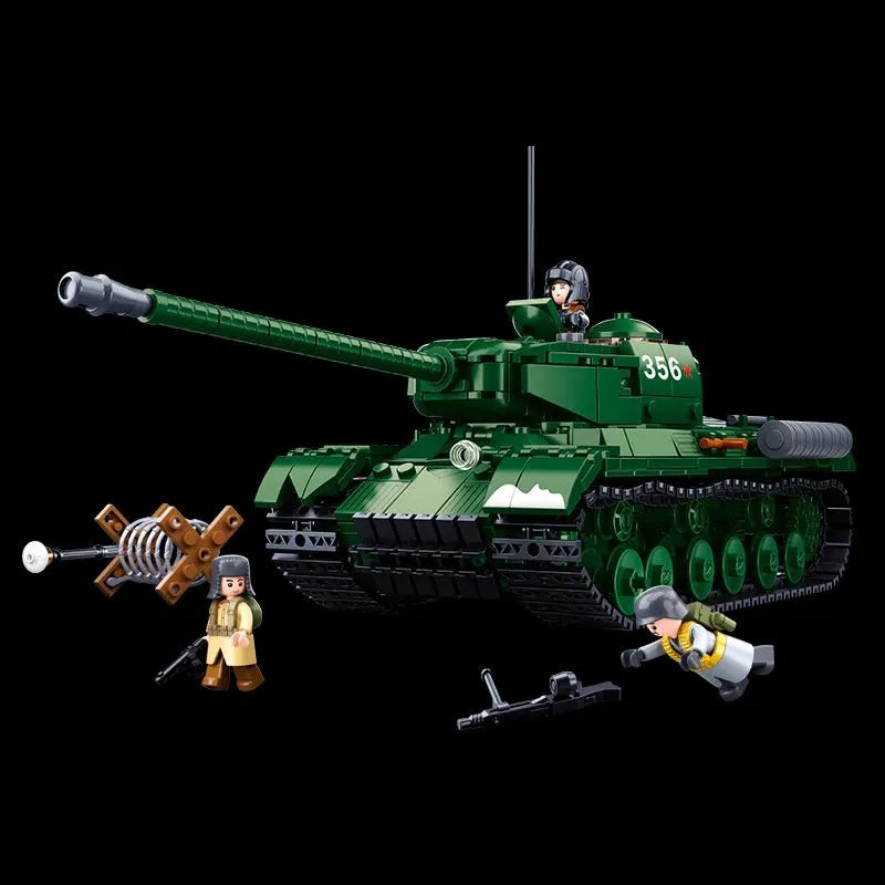Sluban MOC Building Block Set: WW2 Heavy Main Battle Tank, Model SB0979