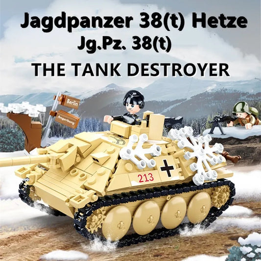 Sluban MOC Building Block Set: WW2 Jagdpanzer Tank Destroyer, Model SB0976