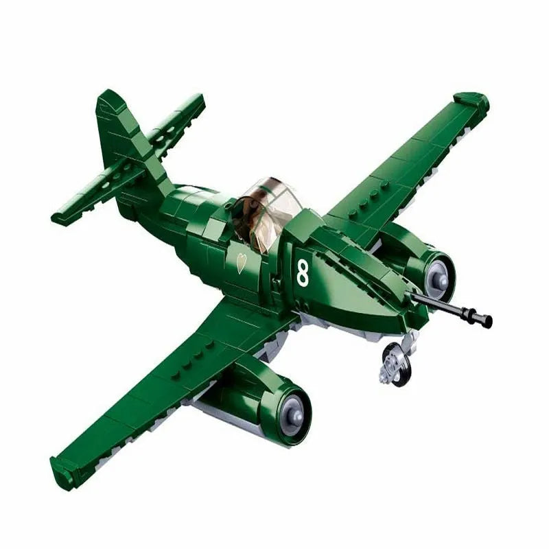 Sluban MOC Building Block Set: WW2 ME-262 Fighter Aircraft, Model SB0977