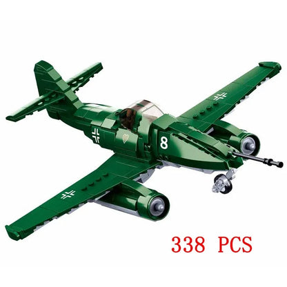 Sluban MOC Building Block Set: WW2 ME-262 Fighter Aircraft, Model SB0977