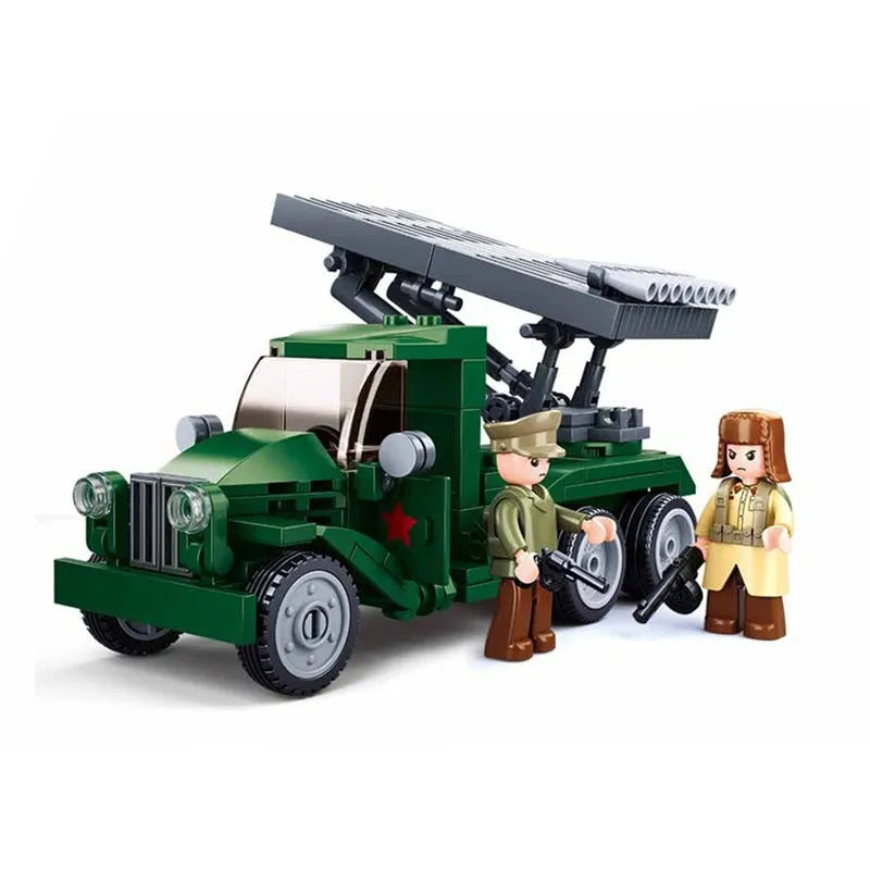 Sluban MOC Building Block Set: WW2 Rocket Artillery Vehicle, Model SB0975