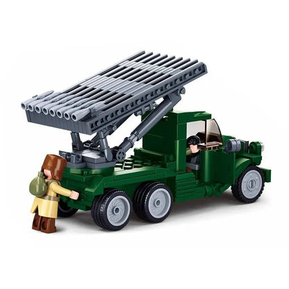 Sluban MOC Building Block Set: WW2 Rocket Artillery Vehicle, Model SB0975