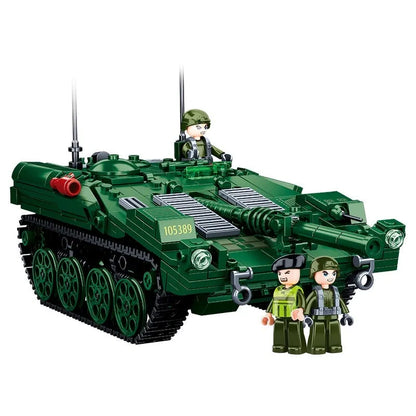 Sluban MOC Building Block Set: WW2 STRV103 Armored Vehicle, Model SB1010