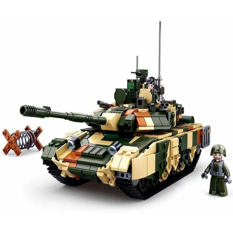 Sluban MOC Building Block Set: WW2 T90MS Main Battle Tank, Model SB0756