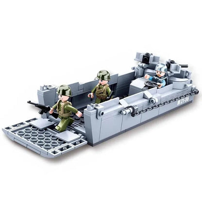 Sluban MOC Building Block Set: WW2 US Higgins Landing Craft, Model SB0855
