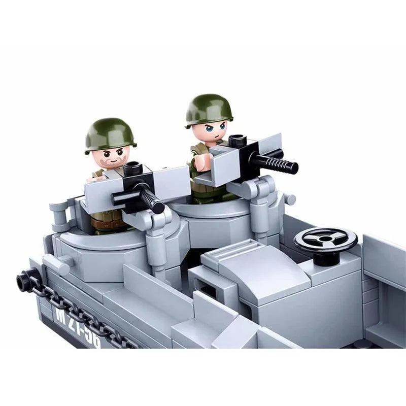 Sluban MOC Building Block Set: WW2 US Higgins Landing Craft, Model SB0855