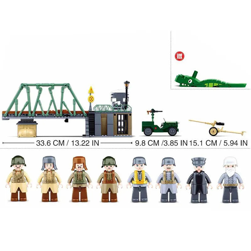 Sluban Building Block Set: WW2 1944 Winter Counterattack, Model SB0981