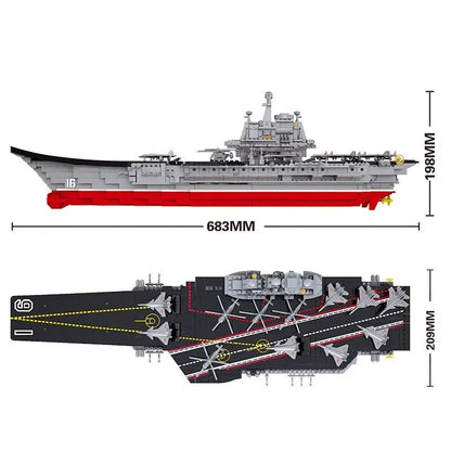 Sluban Building Block Set: WW2 Aircraft Carrier Warship, Model SB0399