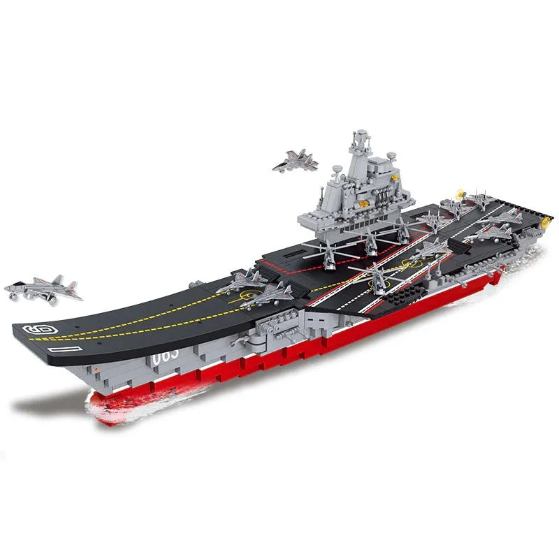 Sluban Building Block Set: WW2 Aircraft Carrier Warship, Model SB0399