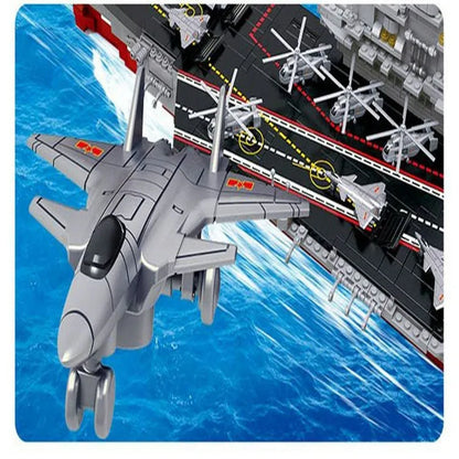Sluban Building Block Set: WW2 Aircraft Carrier Warship, Model SB0399