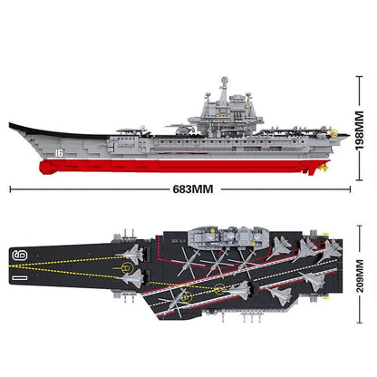 Sluban Building Block Set: WW2 Aircraft Carrier Warship, Model SB0399