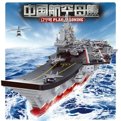 Sluban Building Block Set: WW2 Aircraft Carrier Warship, Model SB0399