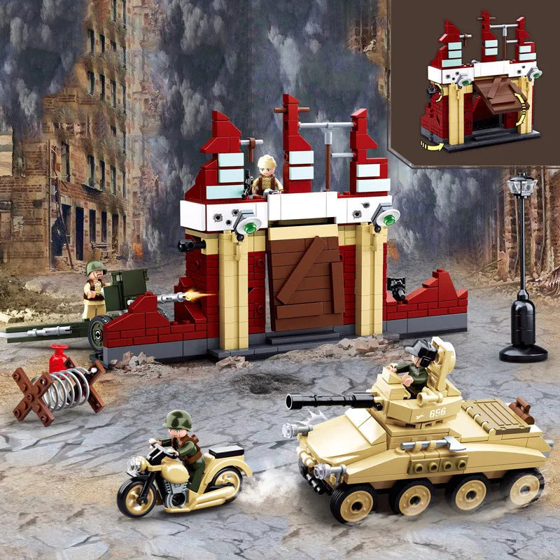 Sluban Building Block Set: WW2 Army Battle of Stalingrad, Model SB0696