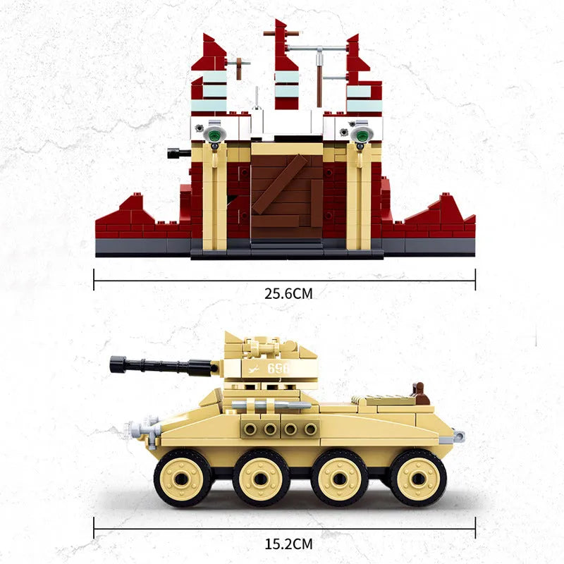 Sluban Building Block Set: WW2 Army Battle of Stalingrad, Model SB0696