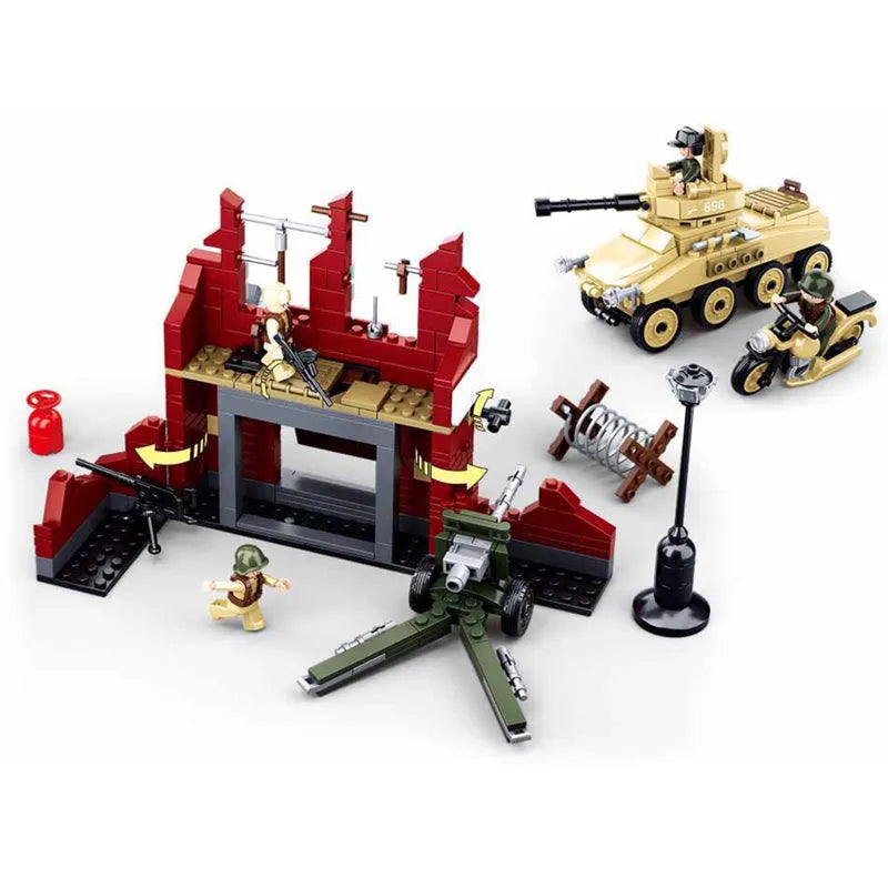 Sluban Building Block Set: WW2 Army Battle of Stalingrad, Model SB0696