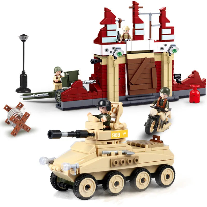 Sluban Building Block Set: WW2 Army Battle of Stalingrad, Model SB0696