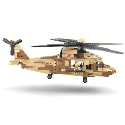 Sluban Building Block Set: WW2 Army Transport Helicopter, Model SB0509