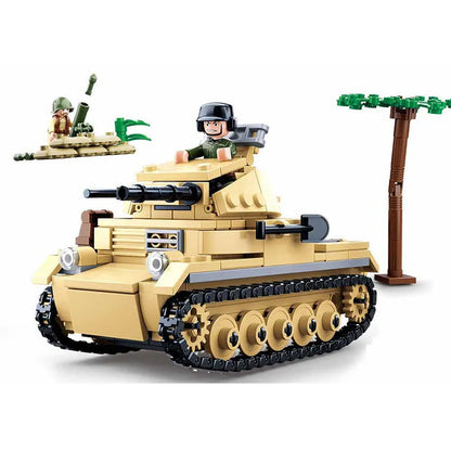 Sluban Building Block Set: WW2 German Army Panzer Tank, Model SB0691