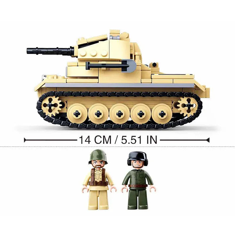 Sluban Building Block Set: WW2 German Army Panzer Tank, Model SB0691