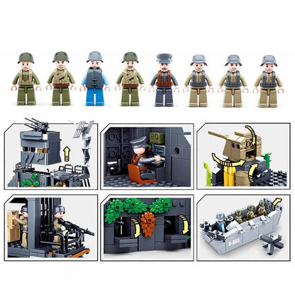Sluban Building Block Set: WW2 German Atlantic Fort, Model SB0861