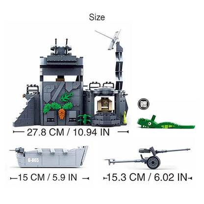 Sluban Building Block Set: WW2 German Atlantic Fort, Model SB0861