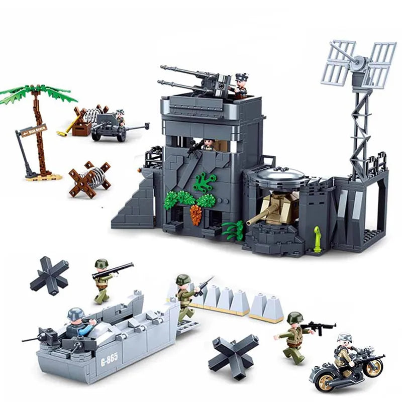 Sluban Building Block Set: WW2 German Atlantic Fort, Model SB0861