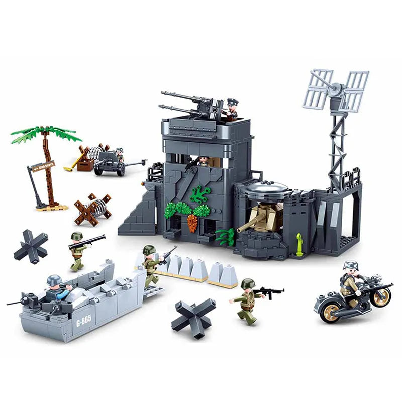 Sluban Building Block Set: WW2 German Atlantic Fort, Model SB0861