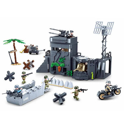 Sluban Building Block Set: WW2 German Atlantic Fort, Model SB0861