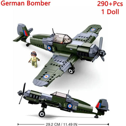 Sluban Building Block Set: WW2 German Bomber Aircraft, Model SB0712