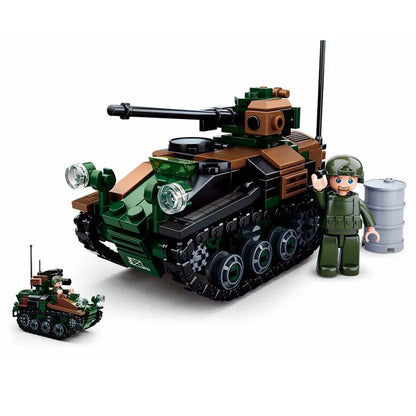 Sluban Building Block Set: WW2 German WIESEL 1 Airborne Tank, Model SB0750