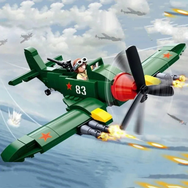 Sluban Building Block Set: WW2 Il2 Fighter Aircraft, Model SB0683