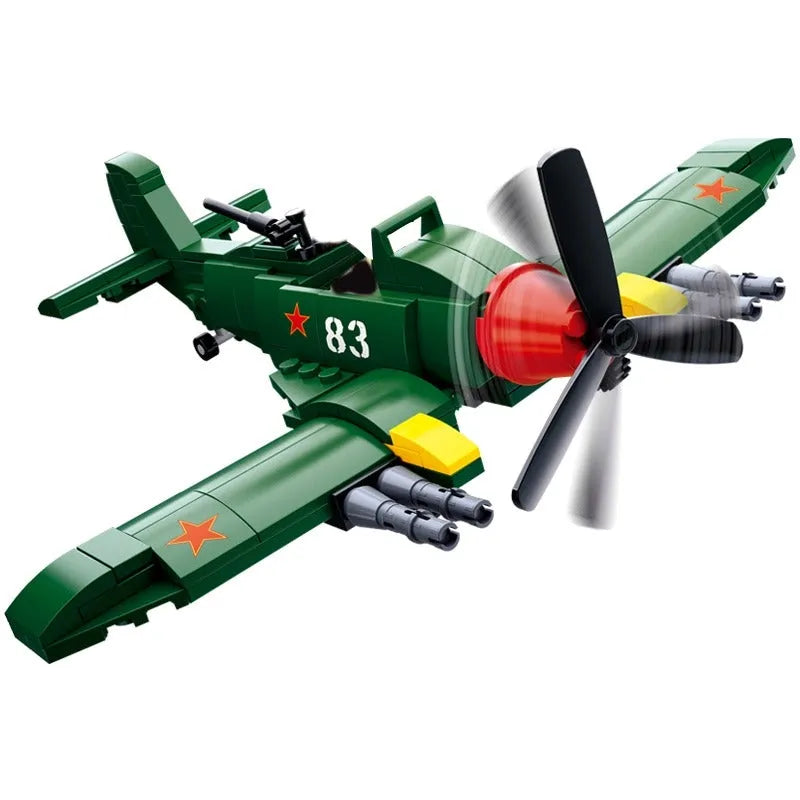 Sluban Building Block Set: WW2 Il2 Fighter Aircraft, Model SB0683