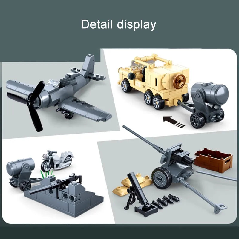 Sluban Building Block Set: WW2 North African Campaign Battle, Model SB0812
