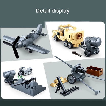 Sluban Building Block Set: WW2 North African Campaign Battle, Model SB0812