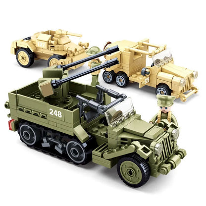 Sluban Building Block Set: WW2 North African Campaign Battle, Model SB0812