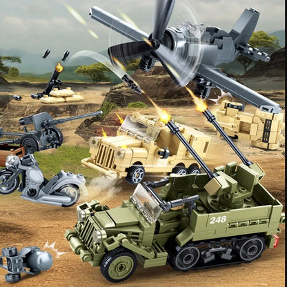 Sluban Building Block Set: WW2 North African Campaign Battle, Model SB0812