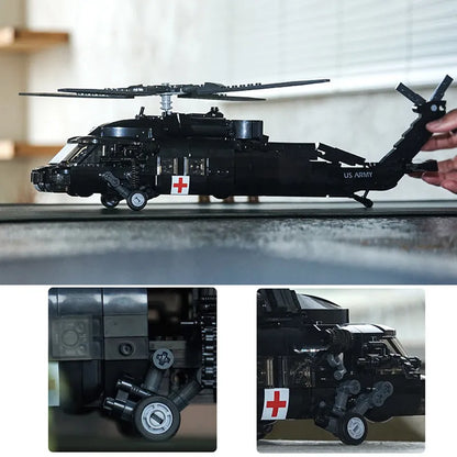 Sluban Building Block Set: WW2 UH-60 Attack Helicopter, Model SB1012