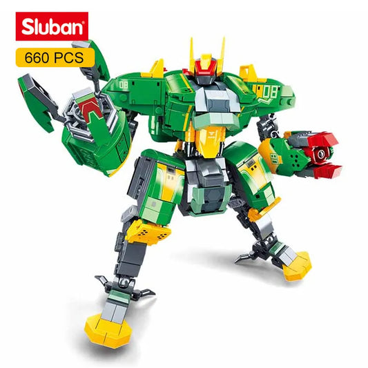 Sluban MOC Building Block Set: Bad Luck Beam Mecha Robot Warrior, Model SB1095
