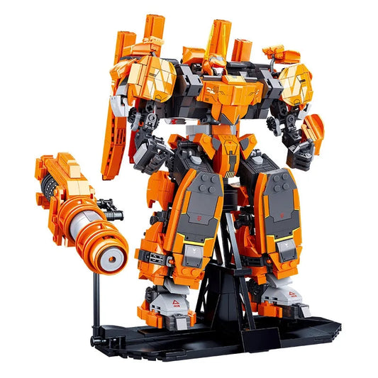 Sluban MOC Building Block Set: Hot Steel Mecha Robot Warrior, Model SB1096
