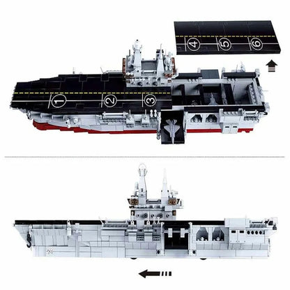 Sluban MOC Building Block Set: 075 Amphibious Attack War Ship, Model SB0699