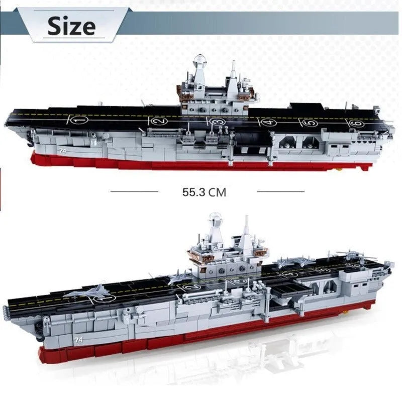 Sluban MOC Building Block Set: 075 Amphibious Attack War Ship, Model SB0699