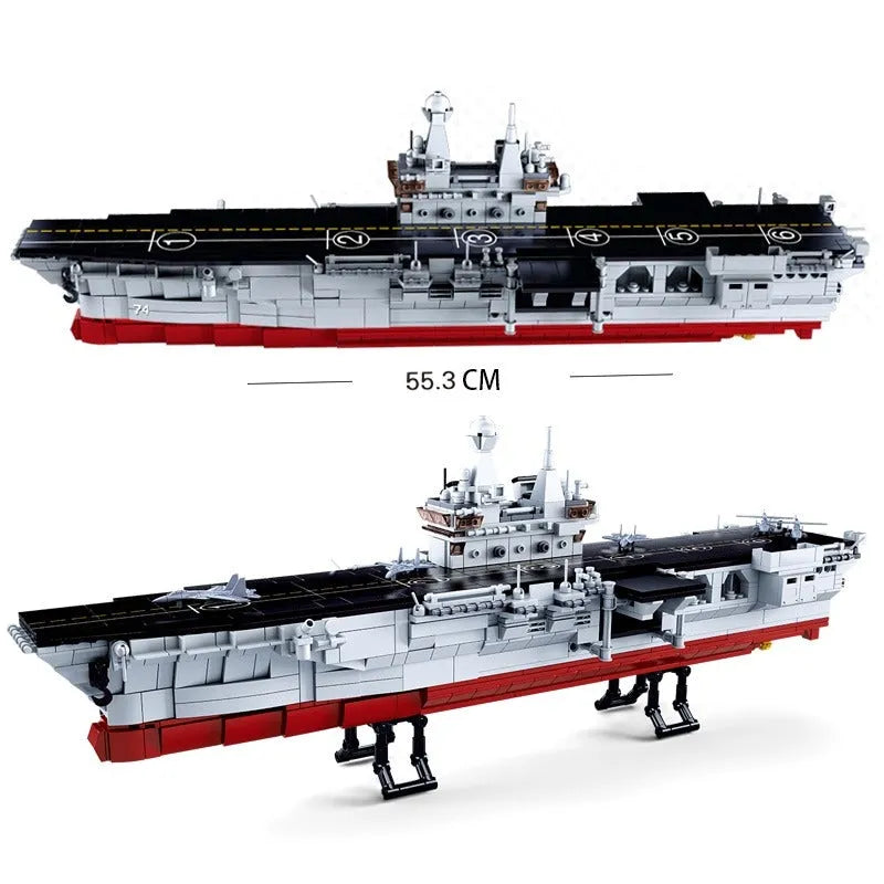 Sluban MOC Building Block Set: 075 Amphibious Attack War Ship, Model SB0699