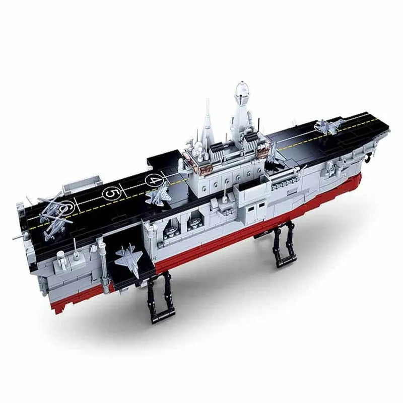 Sluban MOC Building Block Set: 075 Amphibious Attack War Ship, Model SB0699