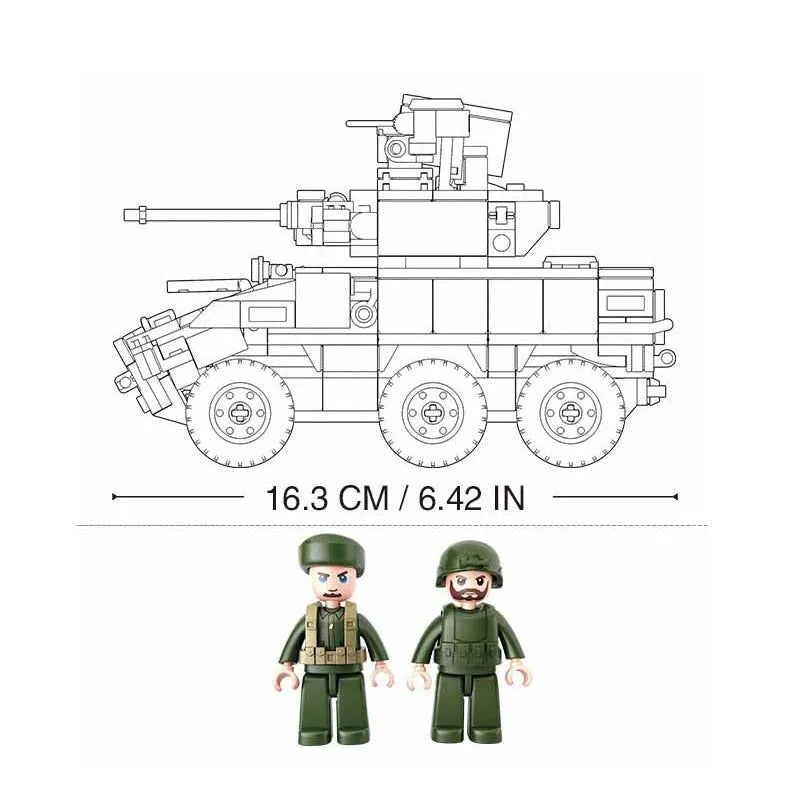 Sluban MOC Building Block Set: EBRC Infantry Combat Vehicle, Model SB0753